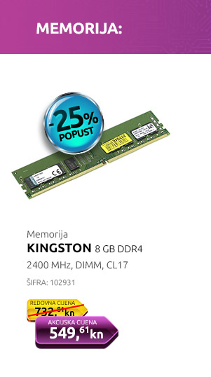 Memorija KINGSTON 8 GB DDR4