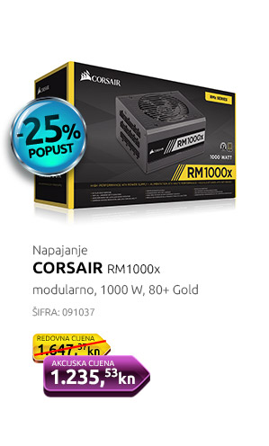 Napajanje CORSAIR RM1000x