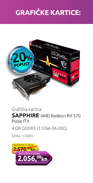 Grafička kartica SAPPHIRE AMD Radeon RX 570 Pulse ITX