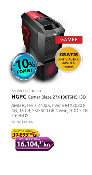 Stolno računalo HGPC Gamer Blaze 27X208TSN5H3D