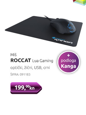 Miš ROCCAT Lua Gaming + podloga Kanga
