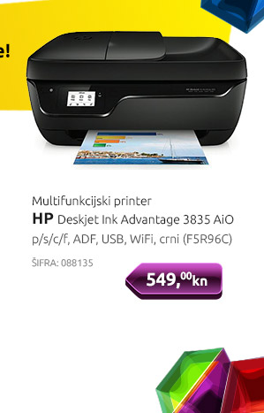Multifunkcijski printer HP Deskjet Ink Advantage 3835 AiO