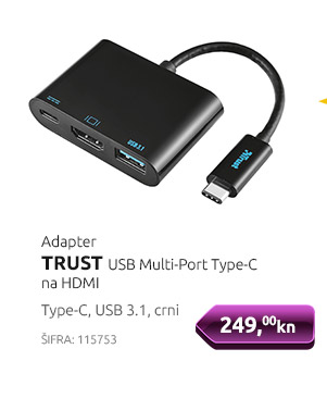 Adapter TRUST USB Multi-Port Type-C na HDMI