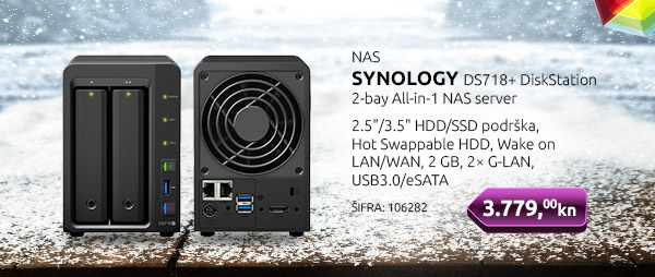 NAS SYNOLOGY DS718+ DiskStation 2-bay All-in-1 NAS server