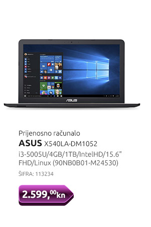 Prijenosno računalo ASUS X540LA-DM1052