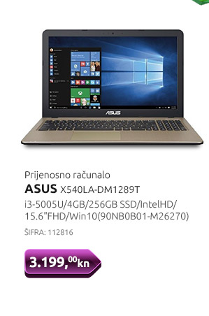 Prijenosno računalo ASUS X540LA-DM1289T