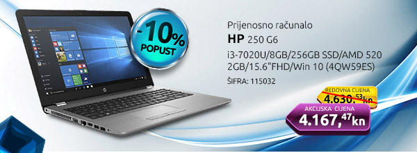 Prijenosno računalo HP 250 G6