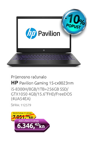 Prijenosno računalo HP Pavilion G 15-cx0023nm