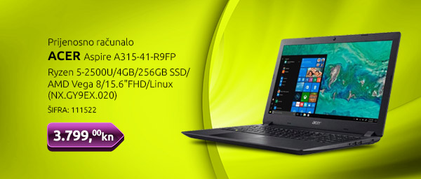 Prijenosno računalo ACER Aspire A315-41-R9FP