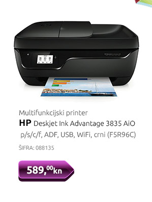 Multifunkcijski printer HP Deskjet Ink Advantage 3835 AiO