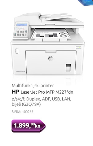 Multifunkcijski printer HP LaserJet ProMFP M227fdn