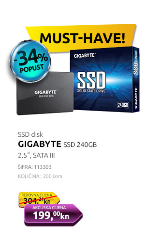 SSD disk GIGABYTE 240 GB