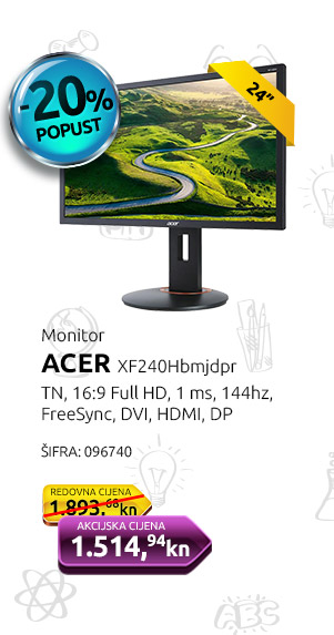 Monitor ACER XF240Hbmjdpr