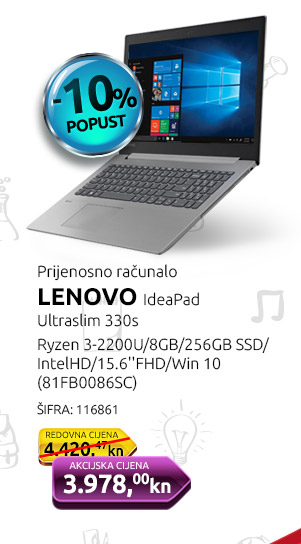 Prijenosno računalo LENOVO IdeaPad Ultraslim 330s