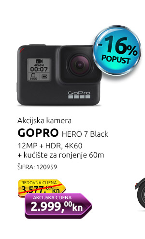Akcijska kamera GOPRO HERO 7 Black