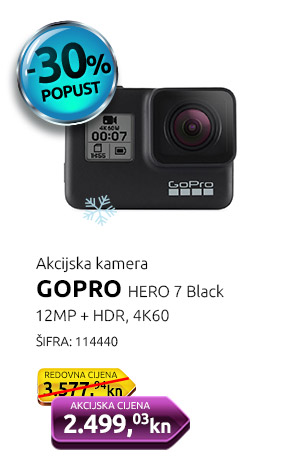 Akcijska kamera GOPRO HERO 7 Black