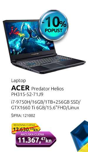 Laptop ACER Predator Helios PH315-52-71J9