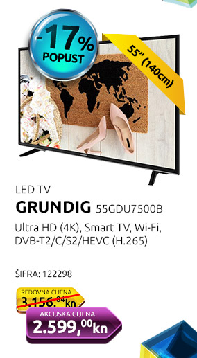 LED TV GRUNDIG 55GDU7500B