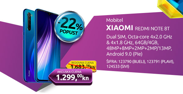 Mobitel XIAOMI REDMI NOTE 8T
