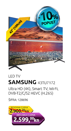 LED TV SAMSUNG 43TU7172