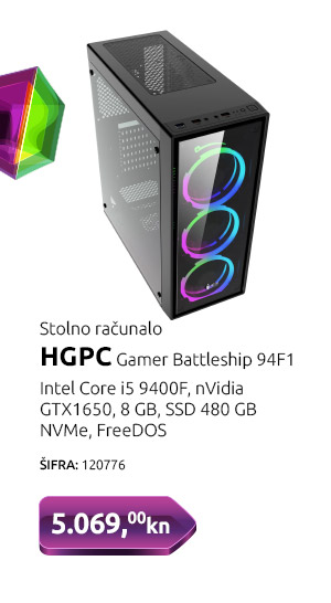 Stolno računalo HGPC Gamer Battleship 94F1